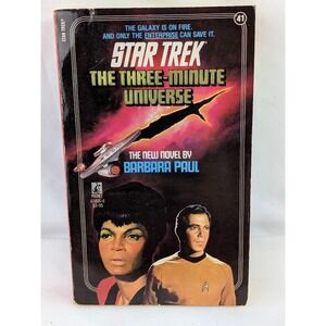 Pocket Books Star Trek Book The Three-Minute Universe Sci-Fi #41